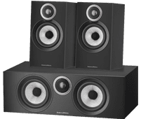 Bowers & Wilkins HTM6 S3 + 607 S3 (per paar) Zwart Hifi surround set