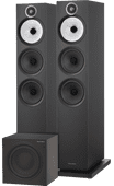 Bowers & Wilkins 603 S3 (per pair) + ASW608 Black HiFi speaker promotion