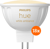 Coolblue Philips Hue spot White Ambiance MR16 18-pack aanbieding