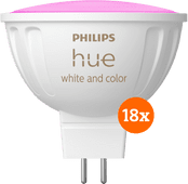 Coolblue Philips Hue spot White and Color MR16 18-pack aanbieding