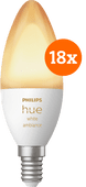 Coolblue Philips Hue White Ambiance E14 18-Pack aanbieding
