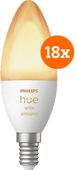 Philips Hue White Ambiance E14 18-Pack