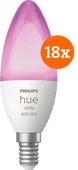 Philips Hue White and Color E14 18-Pack