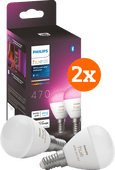 Philips Hue Luster kogellamp White and Color E14 4-pack Philips Hue E14 fitting