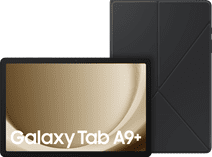 Coolblue Samsung Galaxy Tab A9 Plus 11 inch 64GB Wifi Zilver + Book Case Zwart aanbieding