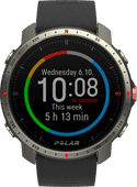 Polar Grit X Pro Titan Zwart Smartwatch voor iOS