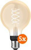 Philips Hue Filamentlamp White Globe E27 5-pack Philips Hue Filament White