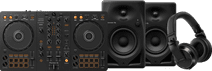 Pioneer DJ DDJ-FLX4 + Pioneer DJ HDJ-X7 Black + Pioneer DJ DM-40D Black Pioneer DJ DDJ-FLX4