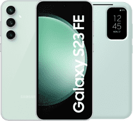 Coolblue Samsung Galaxy S23 FE 128GB Groen 5G + Smart View Book Case Groen aanbieding
