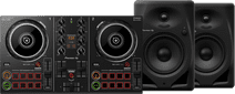 Pioneer DJ DDJ-200 + Pioneer DJ DM-50D Zwart Pioneer DJ DDJ-200