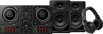 Pioneer DJ DDJ-200 + Pioneer DJ HDJ-X5 Zwart + Pioneer DJ DM-40D-BT Zwart Pioneer DJ DDJ-200