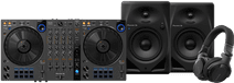 Pioneer DJ DDJ-FLX6 + Pioneer DJ HDJ-CUE1 + Pioneer DJ DM-50D-BT Zwart Pioneer DJ controller