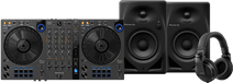 Pioneer DJ DDJ-FLX6 + Pioneer DJ HDJ-X5 Zwart + Pioneer DJ DM-40D Zwart Pioneer DJ controller