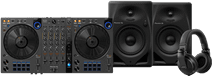 Pioneer DJ DDJ-FLX6 + Pioneer DJ HDJ-X5 Zwart + Pioneer DJ DM-50D-BT Zwart Pioneer DJ controller