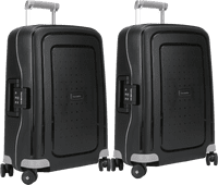 Samsonite S'Cure Spinner 55cm Black Duo Kofferset Handbagage koffer