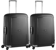 Coolblue Samsonite S'Cure Spinner 69cm Duo Pack Black aanbieding