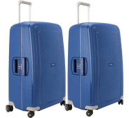 Coolblue Samsonite S'Cure Spinner 75cm Dark Blue Duo Kofferset aanbieding