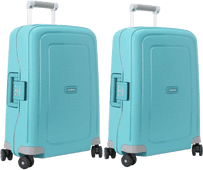 Samsonite S'Cure Spinner 55cm Aqua Blue Duo Kofferset Koffer of reiskoffer
