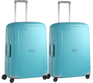 Samsonite S'Cure Spinner 69cm Aqua Blue Duo Kofferset Kofferset