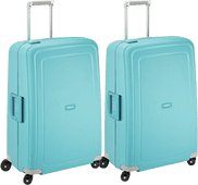 Samsonite S'Cure Spinner 75cm Aqua Blue Duo Kofferset Koffer of reiskoffer