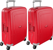Coolblue Samsonite S'Cure Spinner 55cm Crimson Red Duo Kofferset aanbieding
