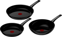 Tefal Renew On Ceramic Frying Pan Set 24cm + 28cm + Wok 28cm Aluminum pan