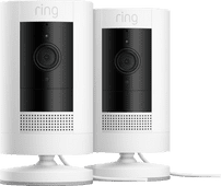 Ring Stick Up Cam Plug-In - Wit 2-pack IP-camera met abonnement