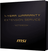 MSI 1 Year Warranty Extension Service for notebooks Garantieverlenging