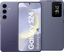 Coolblue Samsung Galaxy S24 256GB Paars 5G + Smart View Book Case Paars aanbieding
