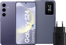 Coolblue Samsung Galaxy S24 128GB Paars 5G + Accessoirepakket aanbieding