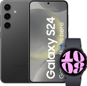 Coolblue Samsung Galaxy S24 128GB Zwart + Galaxy Watch 6 Zwart 40mm aanbieding