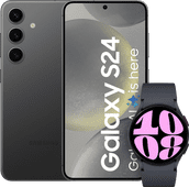 Samsung Galaxy S24 256GB Zwart + Galaxy Watch 6 Zwart 40mm Smartphone bundel