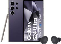 Coolblue Samsung Galaxy S24 Ultra 512GB Paars 5G + Galaxy Buds 2 Pro Zwart aanbieding