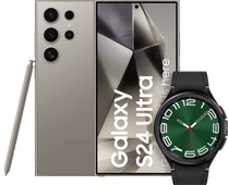 Coolblue Samsung Galaxy S24 Ultra 1TB Grijs 5G + Galaxy Watch 6 Classic Zwart 47mm aanbieding