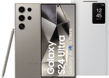 Coolblue Samsung Galaxy S24 Ultra 512GB Grijs 5G + Smart View Book Case Wit aanbieding