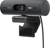 Logitech Brio 500 Full HD Webcam Grijs Webcam met microfoon