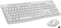 Logitech MK295 Silent Draadloze Toetsenbord en Muis Wit QWERTY Toetsenbord en muis set