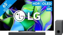 Coolblue LG OLED65C34LA (2023) + soundbar aanbieding