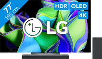 Coolblue LG OLED77C34LA (2023) + Soundbar aanbieding