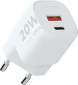 Xtorm Snellader met 2 Usb Poorten 20W Wit Usb stekker