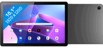 Lenovo Tab M10 (3de generatie) 10.1 inch 64GB Wifi en 4G Grijs + Book Case Grijs Tablet met 4G connectiviteit