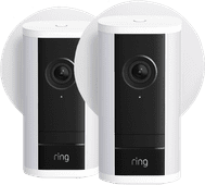 Ring Spotlight Camera Pro 2e Generatie Stekker Wit Duo Pack Ring IP camera voor buiten