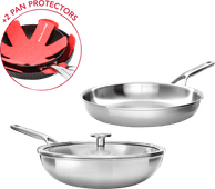 KitchenAid Multiply Koekenpan 28 cm + Wokpan 28 cm KitchenAid pan