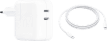 Apple 35W Power Adapter Met 2 Usb C Poorten + Apple usb C Oplaadkabel (2m) Oplader voor laptop