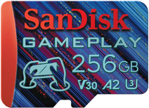 SanDisk MicroSDXC Gameplay 256GB 130mb/s 256GB microSD kaart