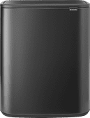 Brabantia Bo Touch Bin 2x 30L Confident Gray trash can for trash separation