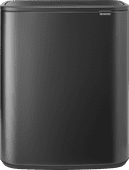 Brabantia Bo Touch Bin 2 x 30 Liter Confident Grey Prullenbak voor afvalscheiding