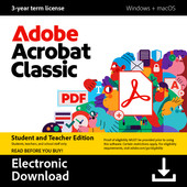 Adobe Acrobat Classic Student/Teacher 3 Years - Digital Adobe software