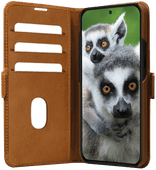 DBramante1928 Copenhagen Slim Samsung Galaxy A55 Book Case Leer Bruin Samsung A55 hoesje