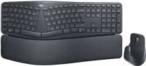 Logitech K860 Ergonomisch Draadloos Toetsenbord QWERTY + Logitech MX Master 3S Logitech toetsenbord